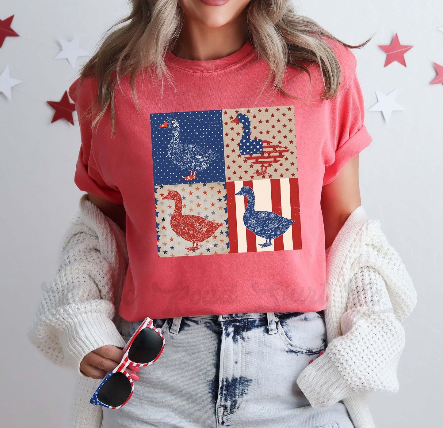 4th of July Goose Shirt, Goose Shirt, Memorial Day Shirt, Comfort Colors™ Shirt, 4th of July Shirt,