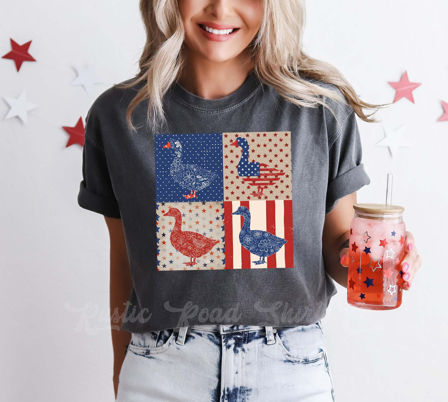 4th of July Goose Shirt, Goose Shirt, Memorial Day Shirt, Comfort Colors™ Shirt, 4th of July Shirt,