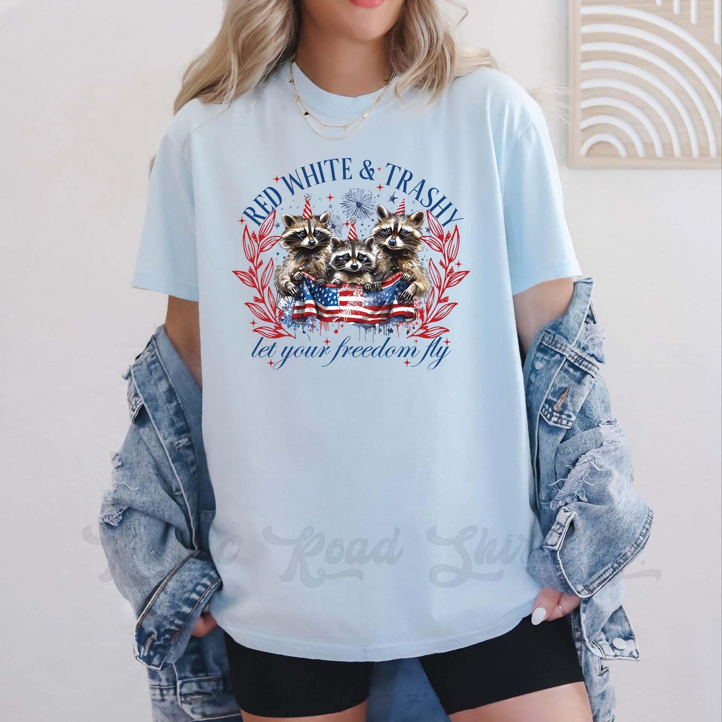 Red White and Trashy Shirt, Fourth of July Shirt, Memorial Day Shirt, Comfort Colors™ Shirt, 4th of July Shirt,