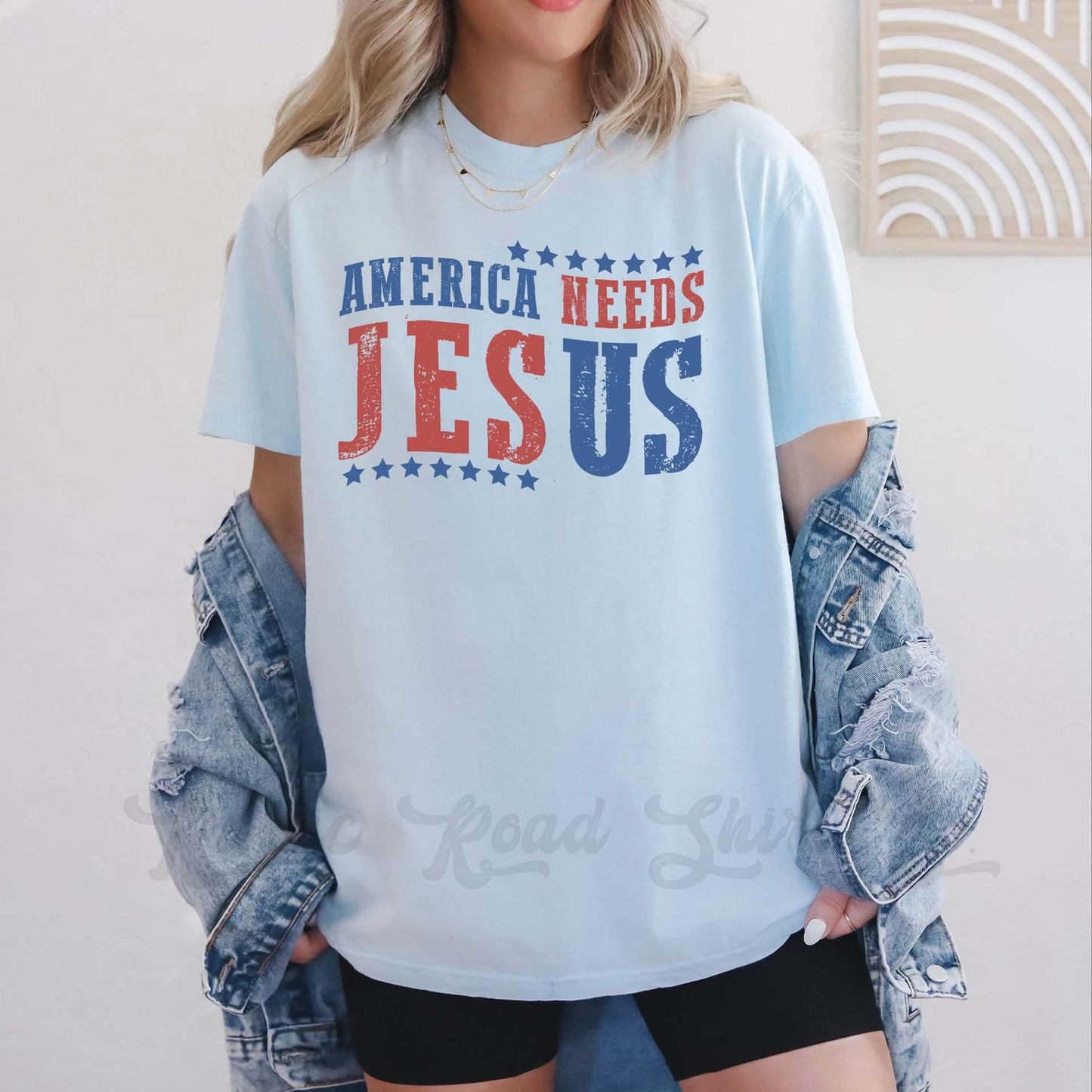 America Needs Jesus Shirt, Fourth of July Shirt, Memorial Day Shirt, Comfort Colors™ Shirt, 4th of July Shirt,