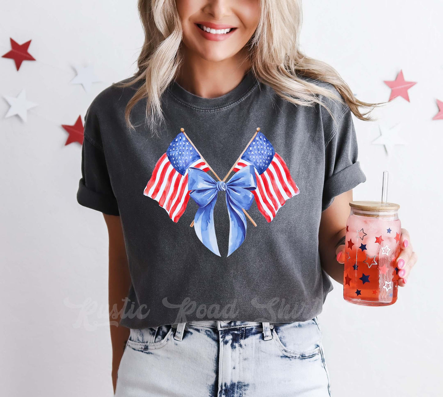 Coquette 4th of July Shirt, Fourth of July Shirt, Memorial Day Shirt, Comfort Colors™ Shirt, 4th of July Shirt,