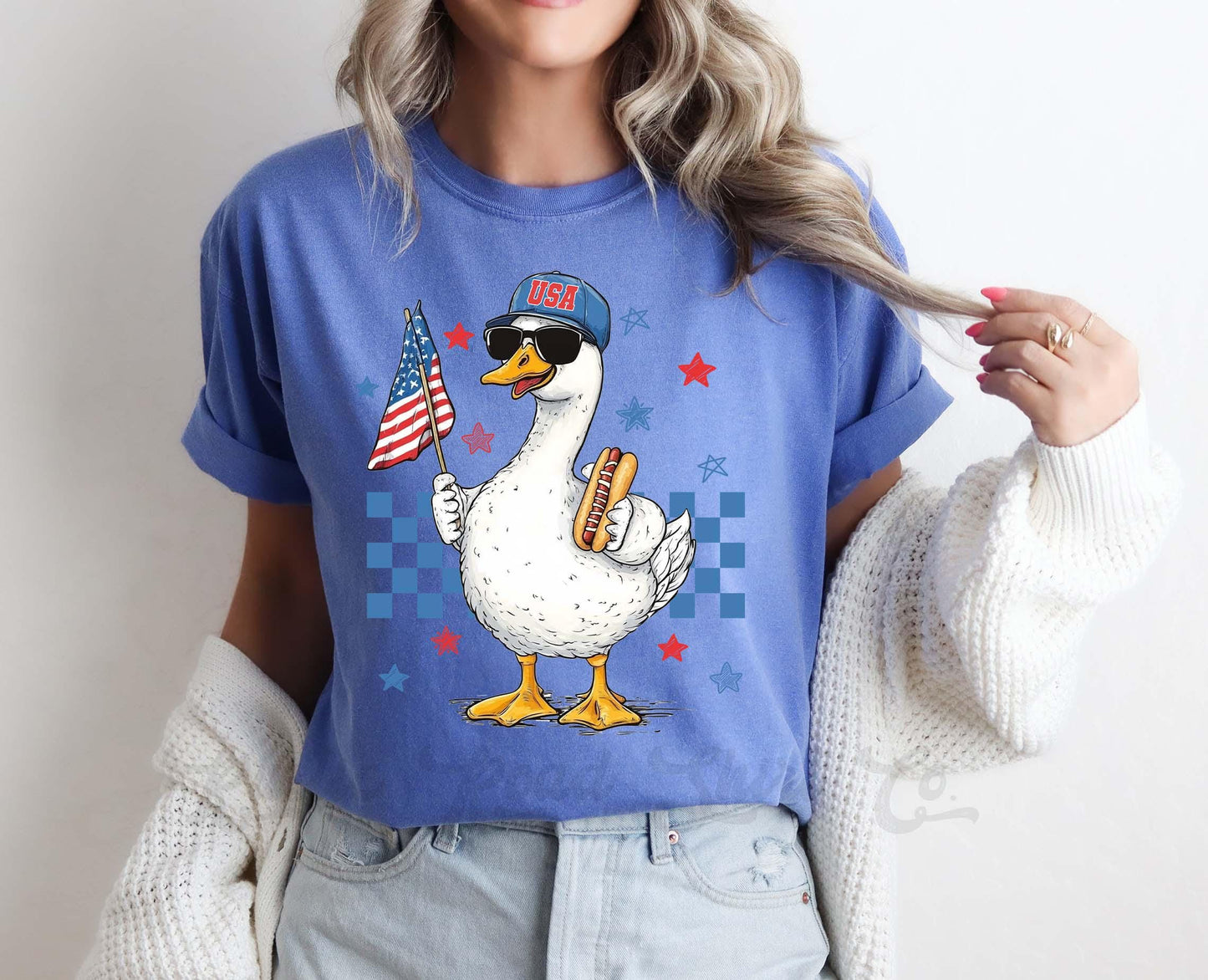 Goose 4th of July Shirt, Fourth of July Shirt, Memorial Day Shirt, Comfort Colors™ Shirt, 4th of July Shirt,