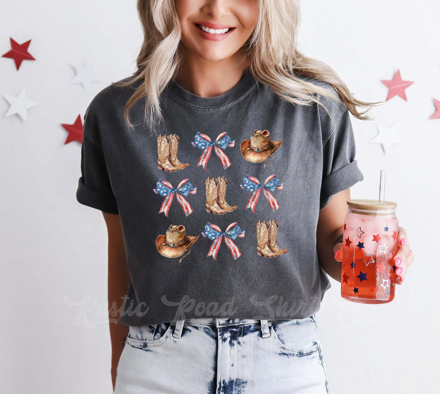 Western 4th of July Shirt, Fourth of July Shirt, Memorial Day Shirt, Comfort Colors™ Shirt, 4th of July Shirt,