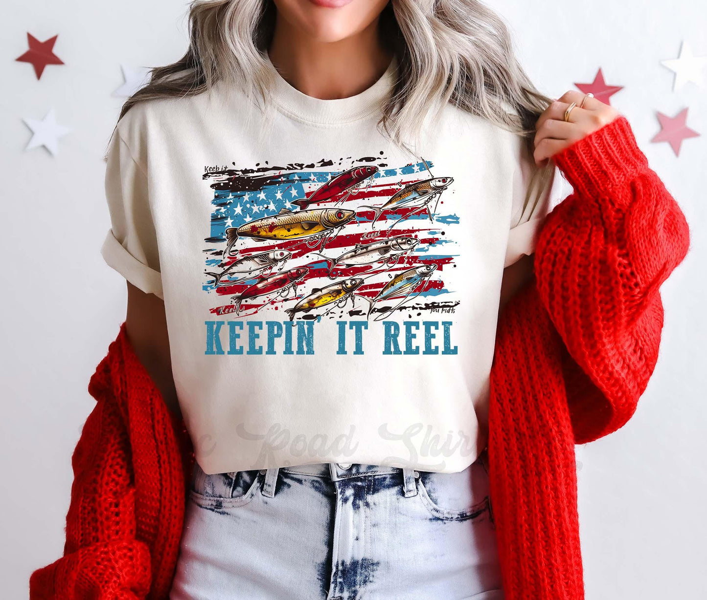 Keepin It Reel Shirt, Fourth of July Shirt, Memorial Day Shirt, Comfort Colors™ Shirt, 4th of July Shirt,