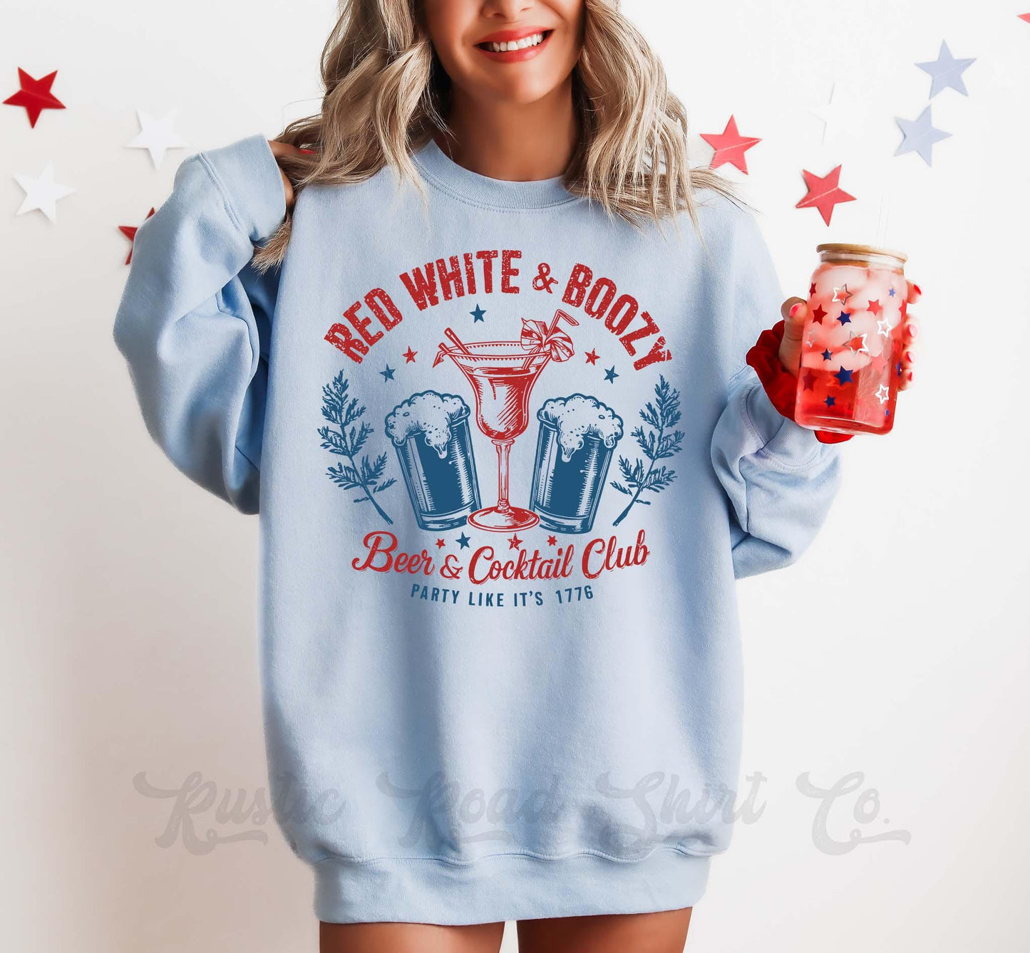Drinking 4th of July Sweatshirt, USA Sweatshirt, Women's 4th of July, Fourth of July Sweatshirt, Patriotic Shirt