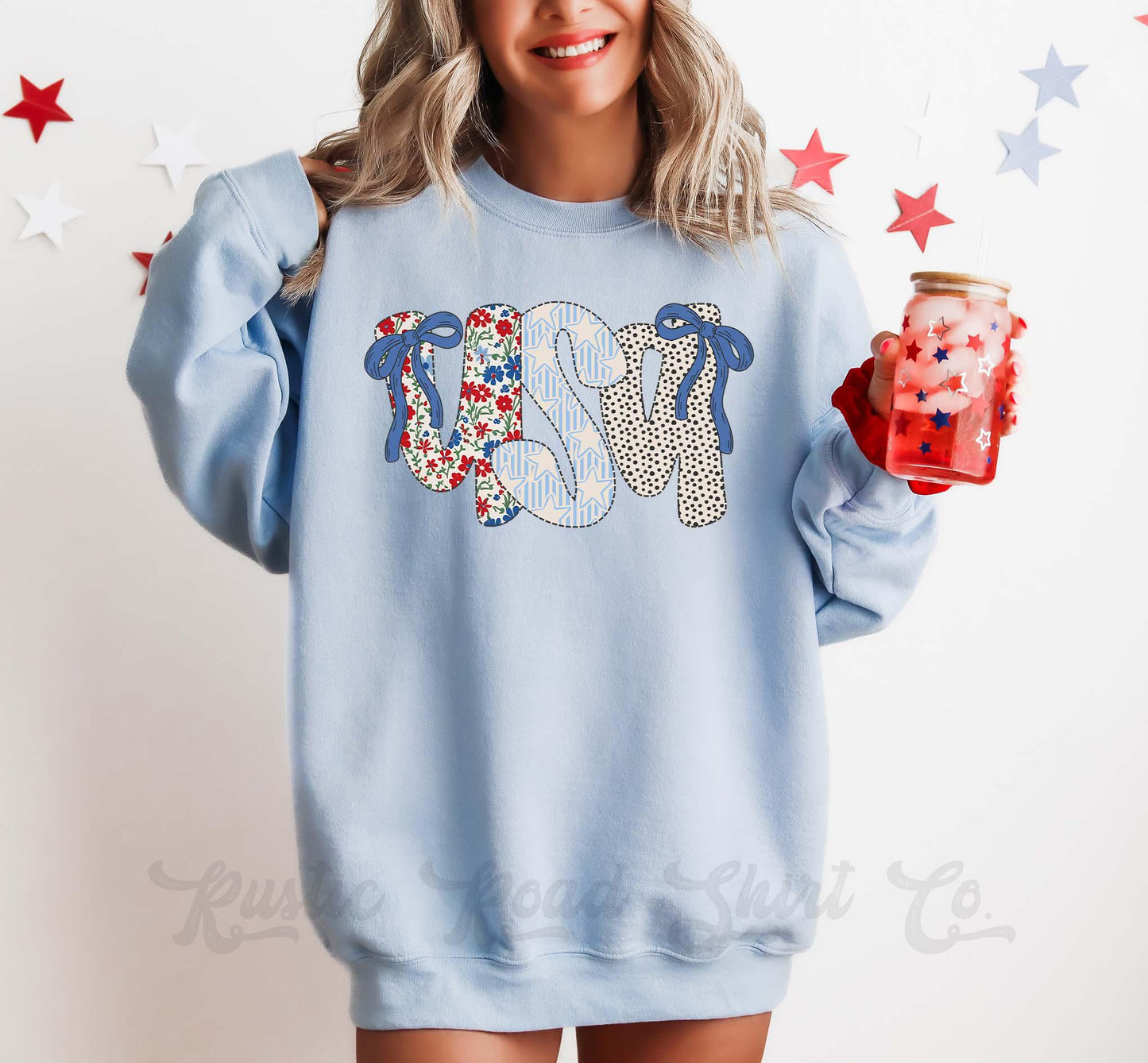 USA Sweatshirt, America Sweatshirt, Women's 4th of July, Fourth of July Sweatshirt, Patriotic Shirt