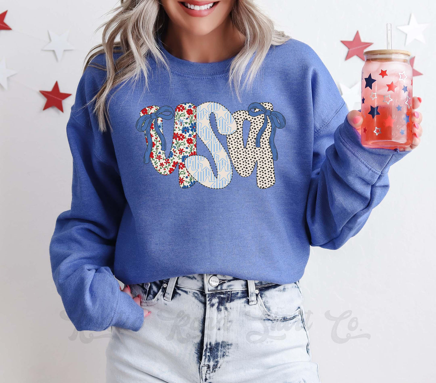 USA Sweatshirt, America Sweatshirt, Women's 4th of July, Fourth of July Sweatshirt, Patriotic Shirt