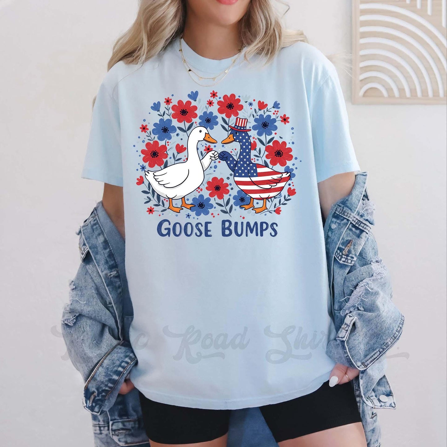 Fourth of July Shirt, Silly Goose Shirt, Memorial Day Shirt, Cherry America Shirt, Comfort Colors™ Shirt, 4th of July Shirt,