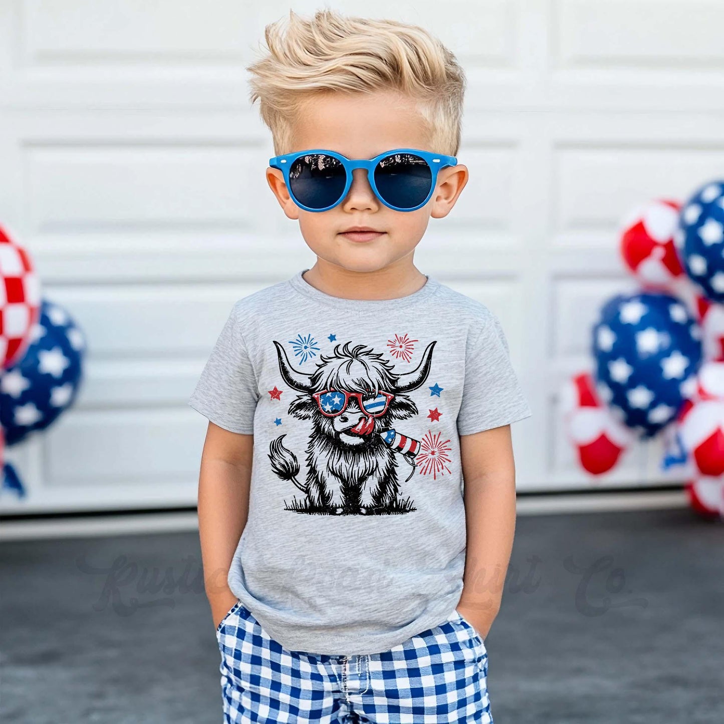 Kids 4th of July Shirt, Boys 4th of July Shirt, Memorial Day Shirt, Cow Kids Shirt, Funny 4th of July Shirt