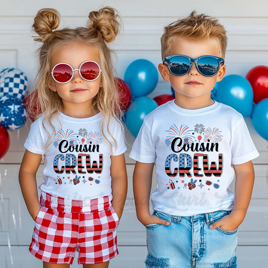 Cousin Crew 4th of July Shirt, Kids 4th of July Shirt, Girls 4th of July Shirt, Boys 4th of July Shirt, Memorial Day Shirt