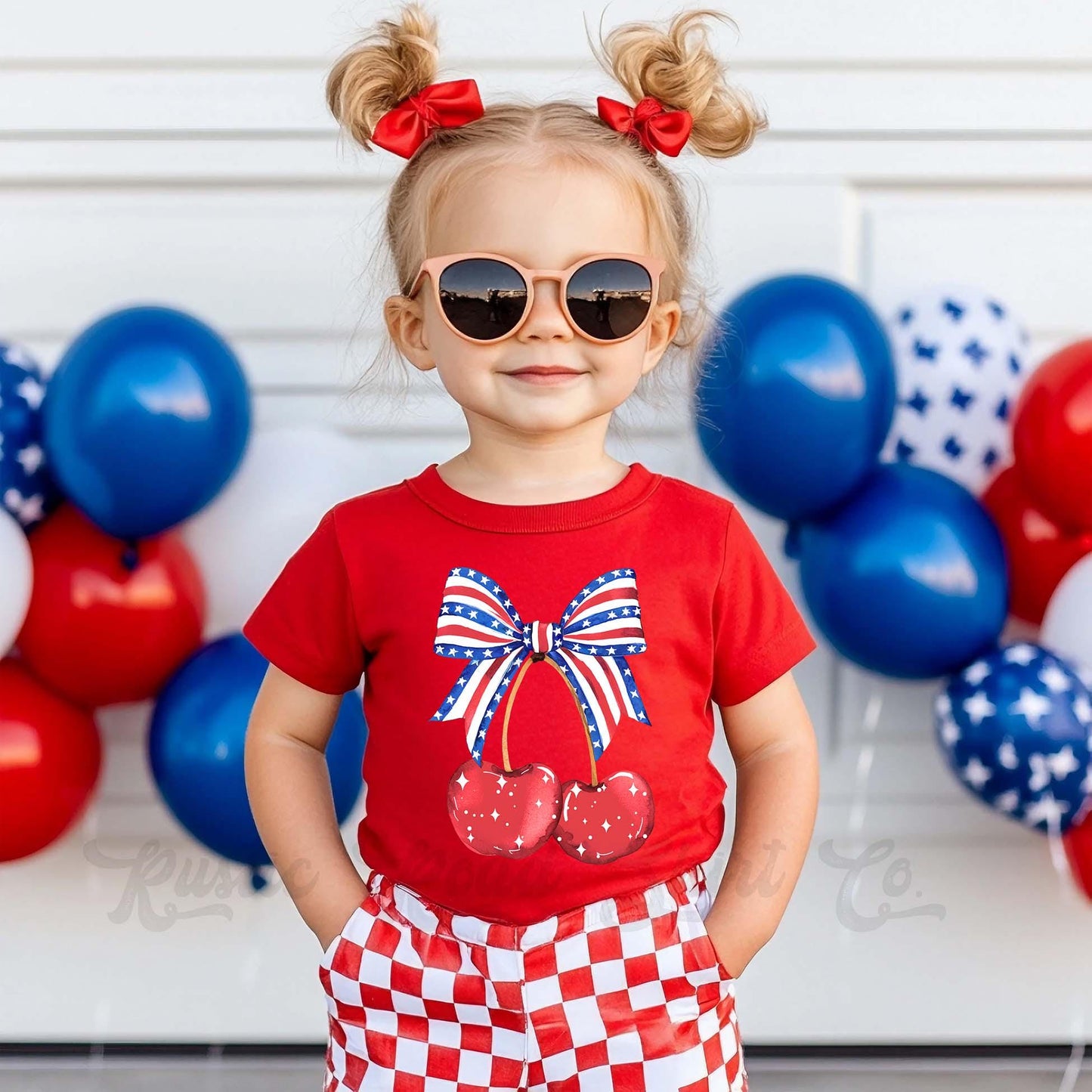 Girls 4th of July Shirt, Cherry Coquette Shirt, Kids 4th of July Shirt, Boys 4th of July Shirt, Memorial Day Shirt