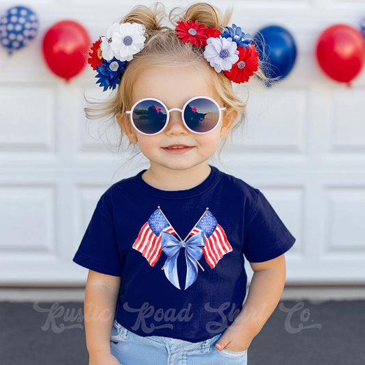 Girls 4th of July Shirt, Coquette Bow Shirt, Kids 4th of July Shirt, Boys 4th of July Shirt, Memorial Day Shirt