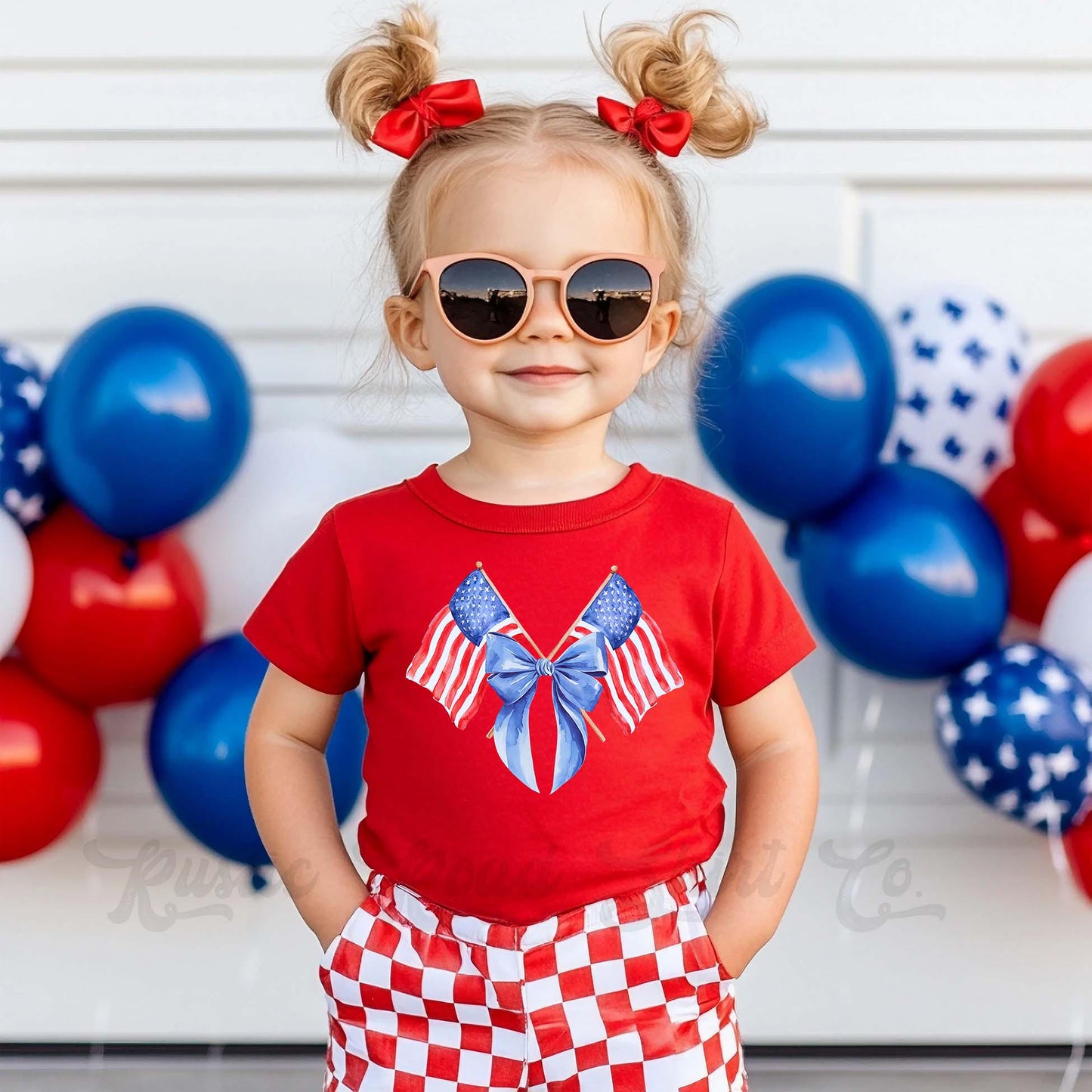 Girls 4th of July Shirt, Coquette Bow Shirt, Kids 4th of July Shirt, Boys 4th of July Shirt, Memorial Day Shirt