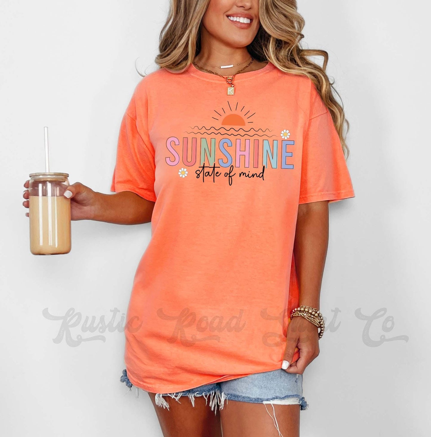 Sunshine State of Mind Shirt, Comfort Colors® Shirt, Country Concert Shirt, Summer Coquette Shirt, Oversized Shirt, Plus Sized Shirt