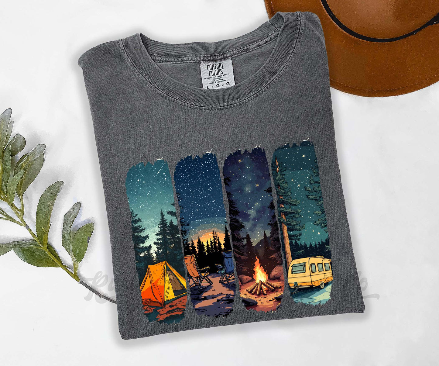 Camping Shirt, Comfort Colors® Shirt, Camping Trip Shirt, Summer Shirt, Oversized Shirt, Plus Sized Shirt