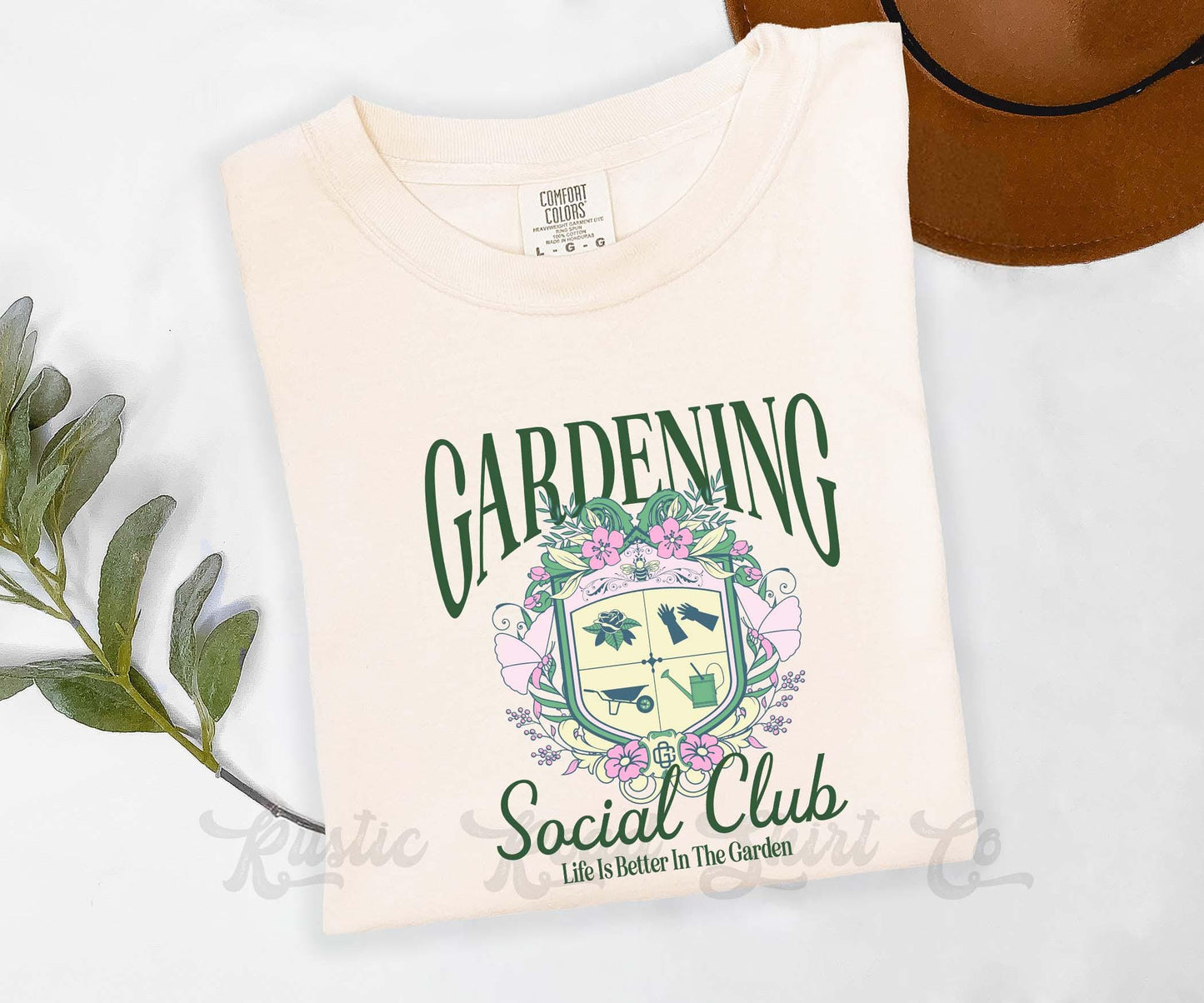 Gardeing Social Club Shirt, Comfort Colors® Shirt, Garden Shirt, Summer Shirt, Oversized Shirt, Plus Sized Shirt