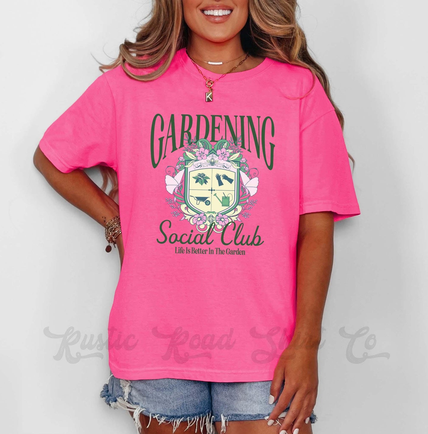 Gardeing Social Club Shirt, Comfort Colors® Shirt, Garden Shirt, Summer Shirt, Oversized Shirt, Plus Sized Shirt