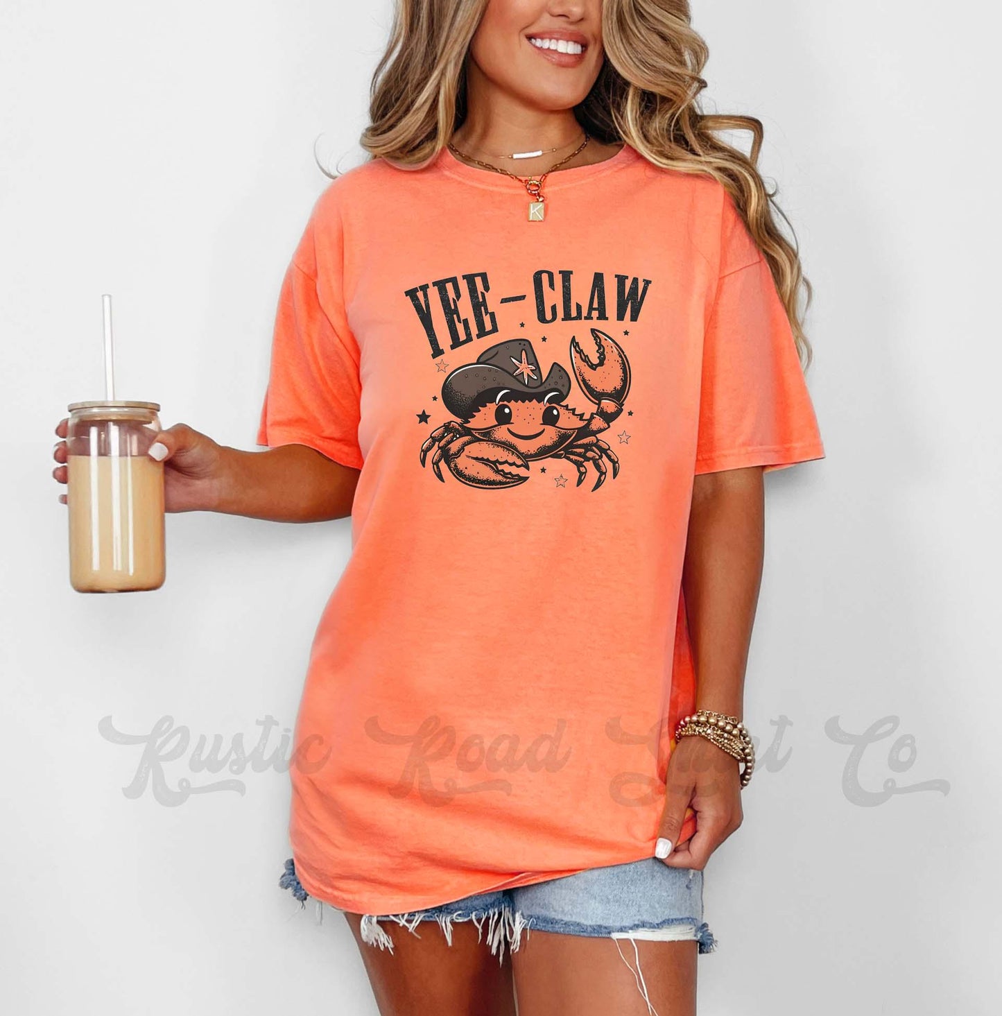 Yee Claw Shirt, Comfort Colors® Shirt, Funny Beach Shirt, Summer Shirt, Oversized Shirt, Plus Sized Shirt