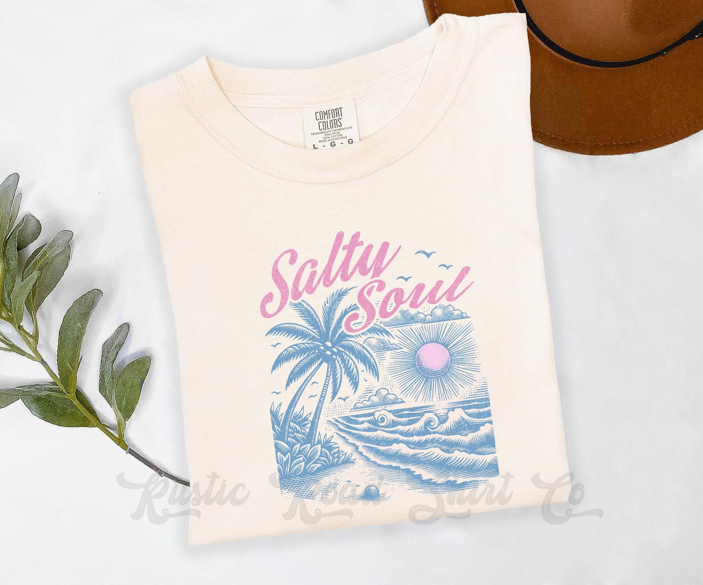 Salty Soul Shirt, Comfort Colors® Shirt, Beach Shirt, Summer Shirt, Oversized Shirt, Plus Sized Shirt