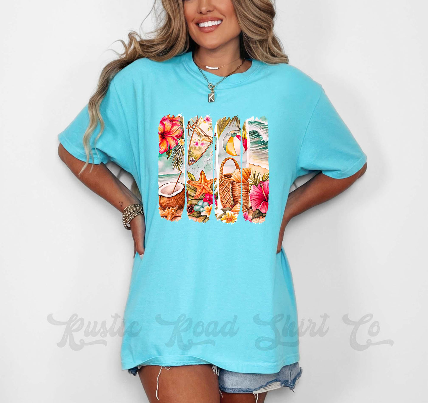 Summer Vibes Shirt, Comfort Colors® Shirt, Beach Vacation Shirt, Summer Shirt, Oversized Shirt, Plus Sized Shirt