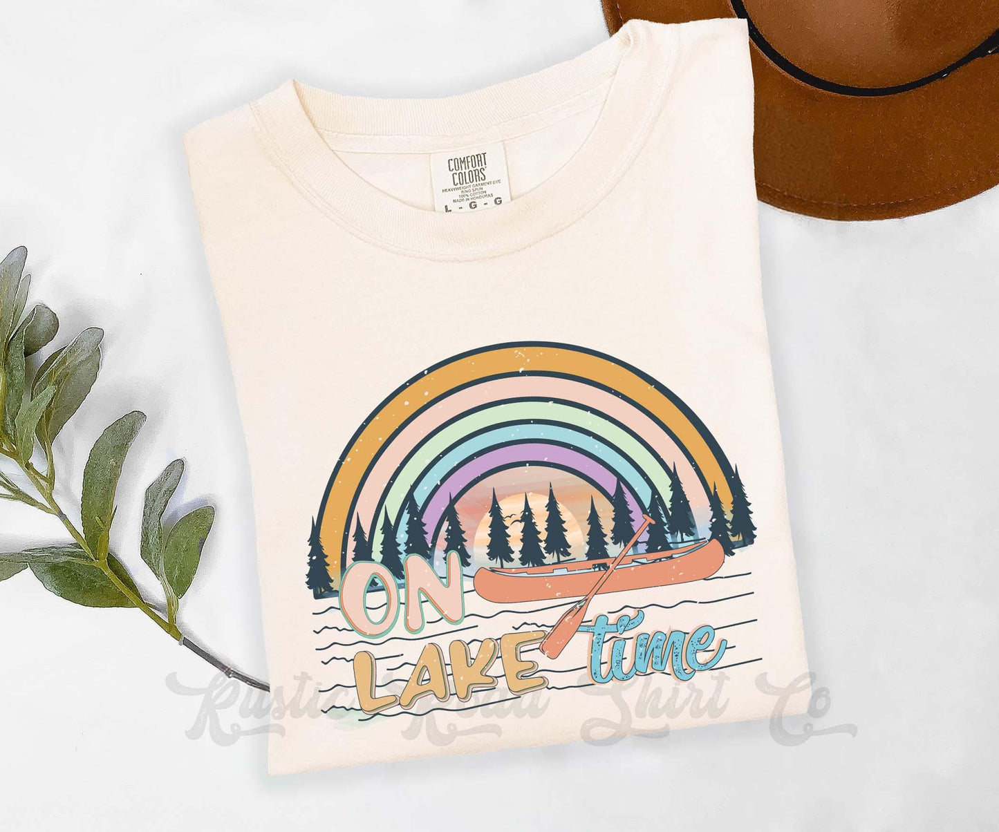 On Lake Time Shirt, Comfort Colors® Shirt, Lake Life Shirt, Summer Shirt, Oversized Shirt, Plus Sized Shirt