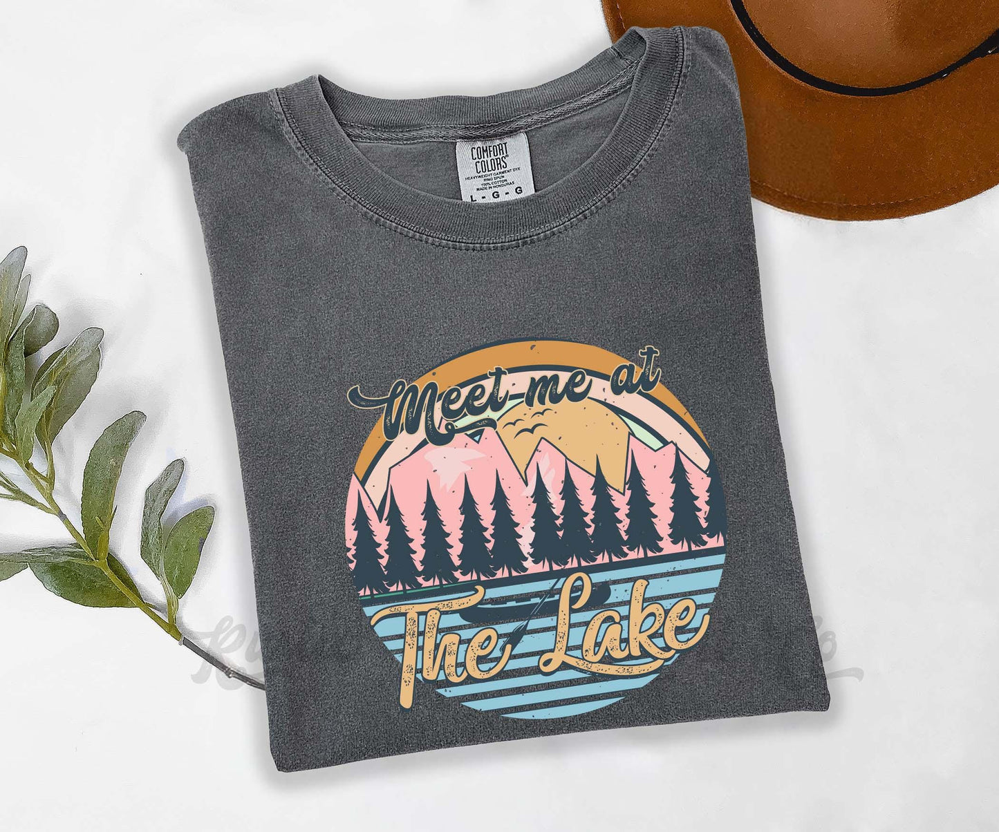Meet Me at the Lake Shirt, Comfort Colors® Shirt, Lake Life Shirt, Summer Shirt, Oversized Shirt, Plus Sized Shirt
