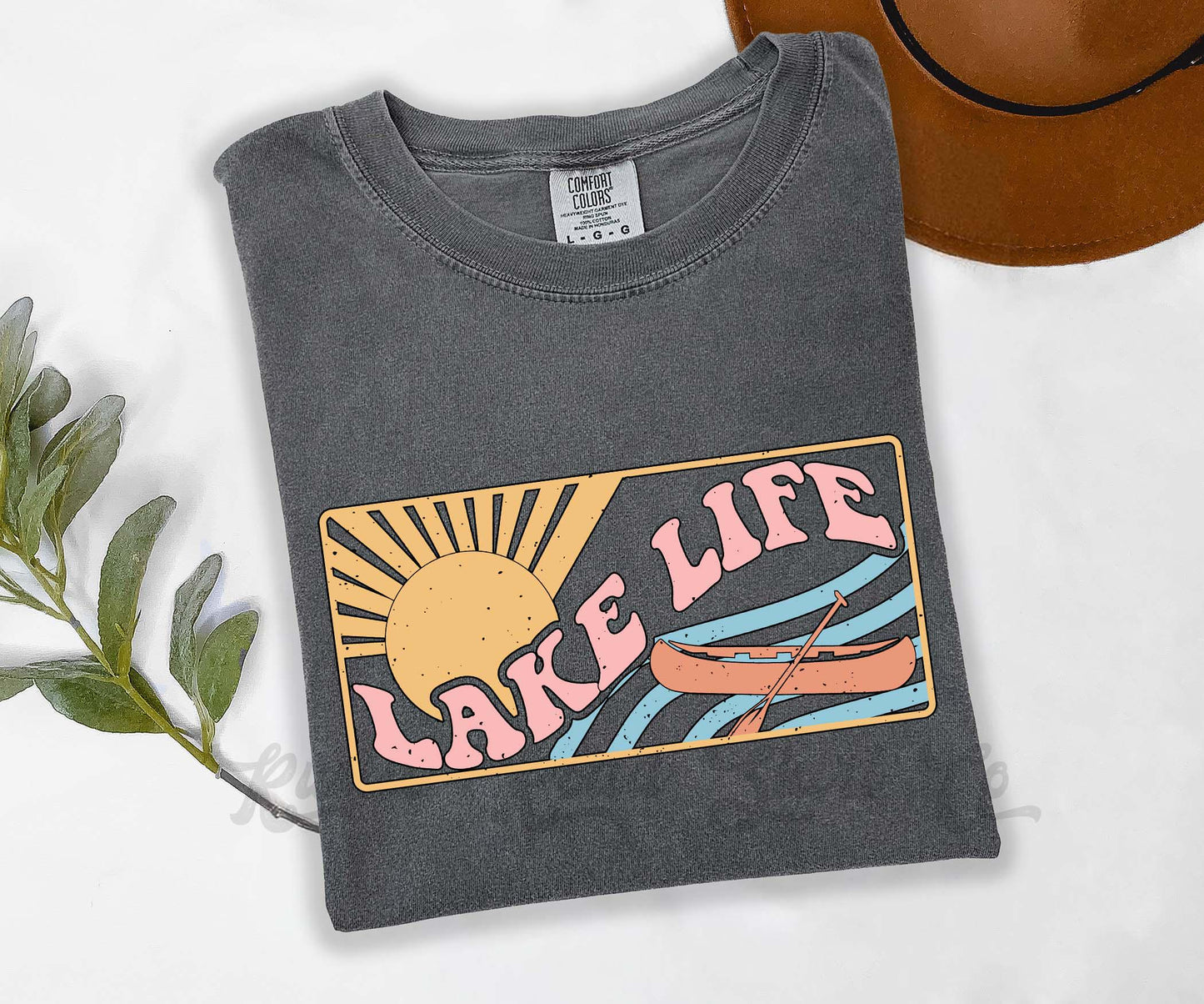 Lake Life Shirt, Comfort Colors Shirt, Lake Bum Shirt, Summer Shirt, Oversized Shirt, Plus Sized Shirt