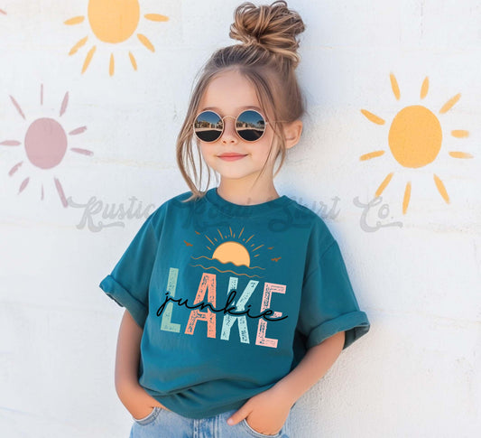 Lake Junkie Shirt, Lake Girls Shirt, Summer Girls Shirt, Beach Vacation Shirt, Retro 90s shirt, Summer Vacation Shirt,