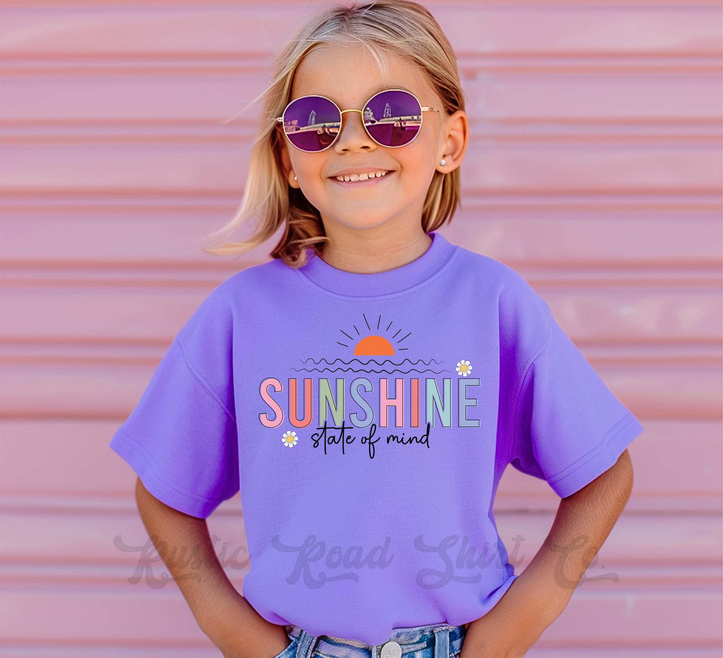 Sunshine State of Mind Shirt, Lake Girls Shirt, Summer Girls Shirt, Beach Vacation Shirt, Retro 90s shirt, Summer Vacation Shirt,