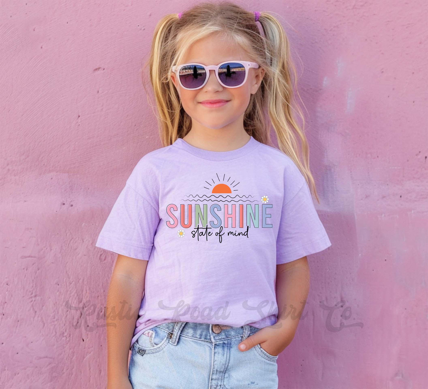 Sunshine State of Mind Shirt, Lake Girls Shirt, Summer Girls Shirt, Beach Vacation Shirt, Retro 90s shirt, Summer Vacation Shirt,