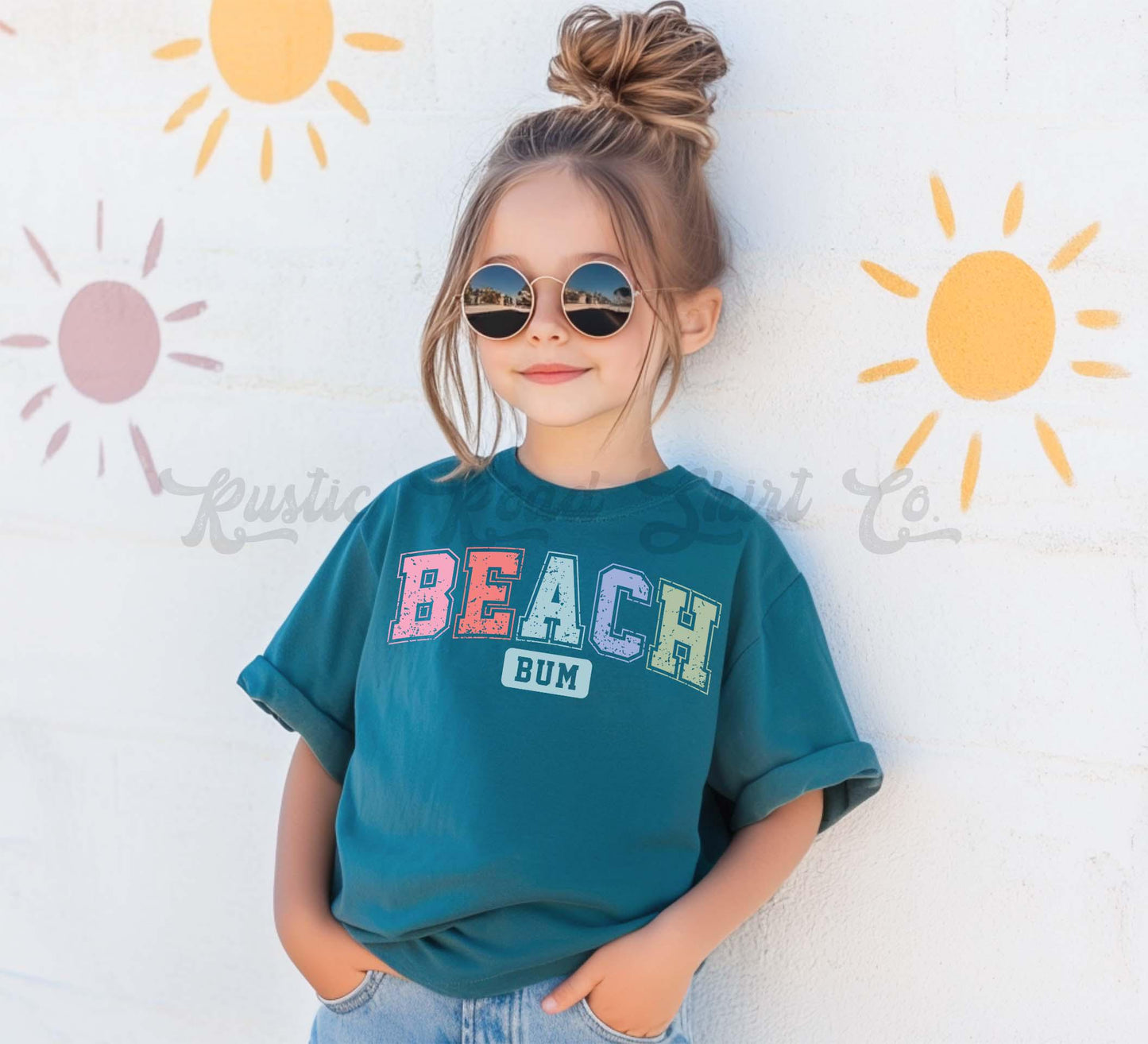 Beach Bum Shirt, Lake Girls Shirt, Summer Girls Shirt, Beach Vacation Shirt, Retro 90s shirt, Summer Vacation Shirt,