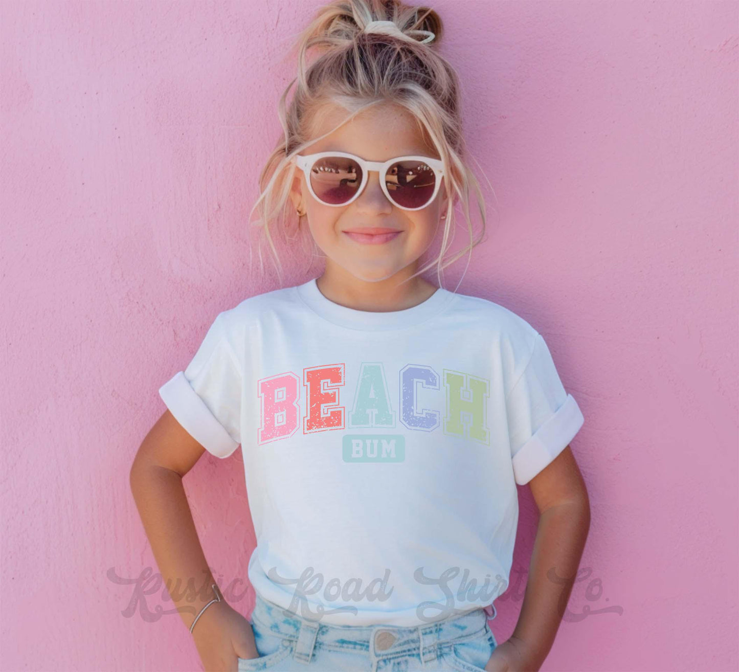 Beach Bum Shirt, Lake Girls Shirt, Summer Girls Shirt, Beach Vacation Shirt, Retro 90s shirt, Summer Vacation Shirt,