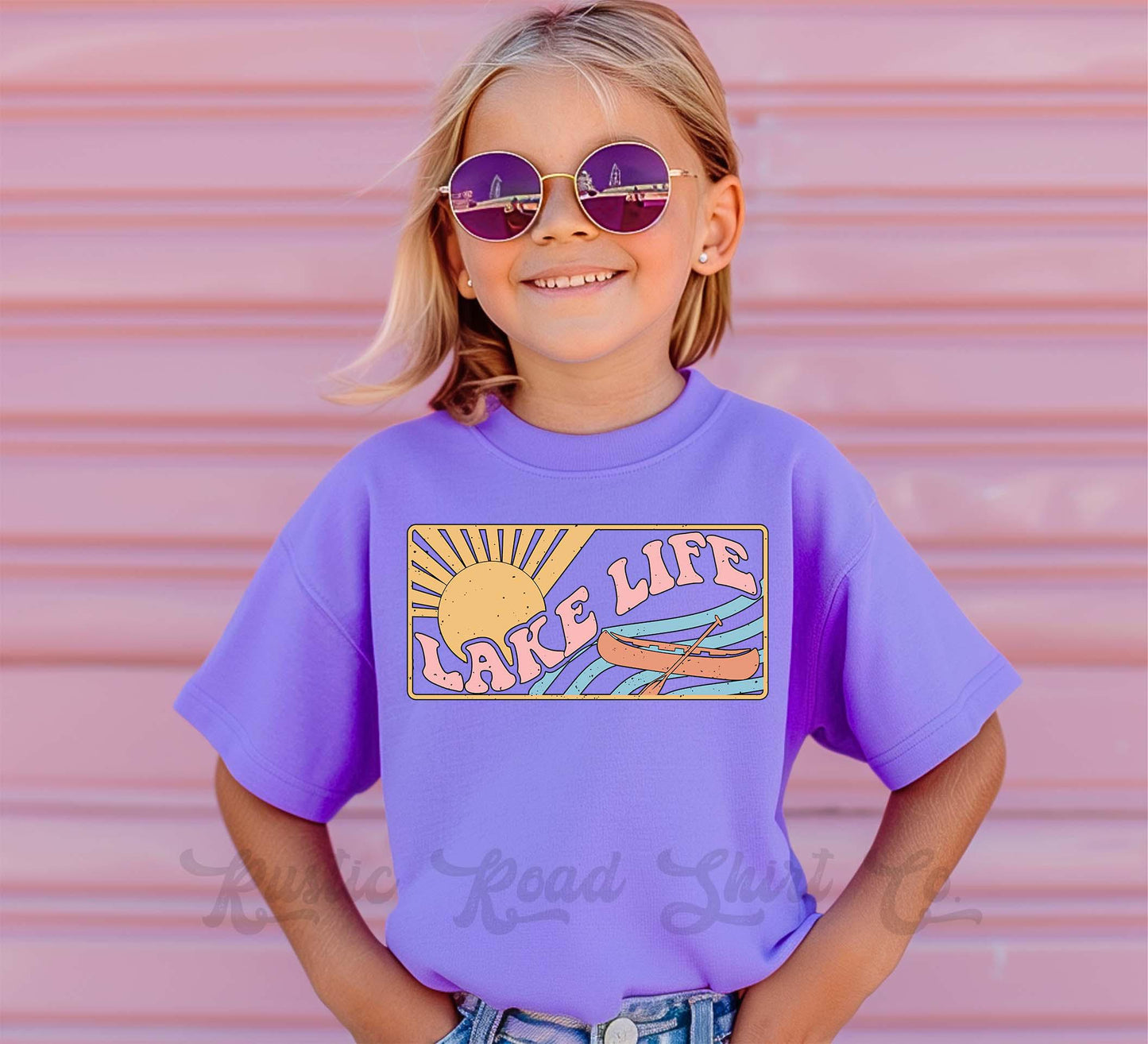 Lake Life Shirt, Summer Girls Shirt, Beach Vacation Shirt, Retro 90s shirt, Summer Vacation Shirt,