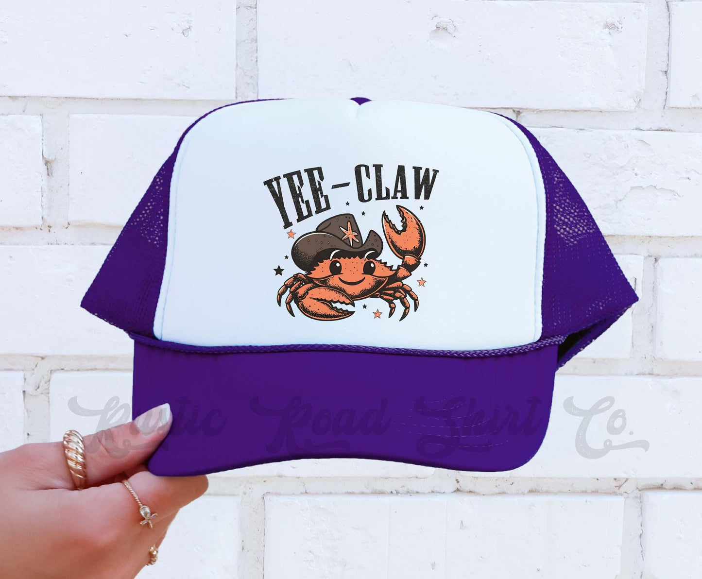 Funny Trucker Hat, Yee Claw Hat, Lake Bum Hat, 90's Retro Neon Hat, Vintage Style Trucker Hat