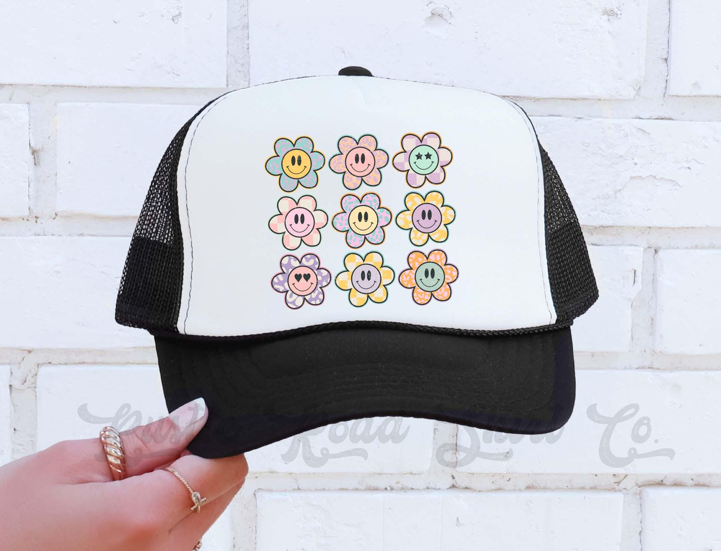 Preppy Style Hat, Lake Life Hat, Lake Bum Hat, Lake Bum Hat, 90's Retro Neon Hat, Vintage Style Trucker Hat