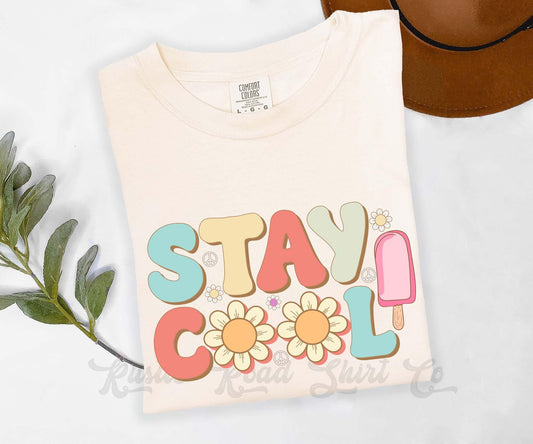Stay Cool Summer Shirt, Comfort Colors® Shirt, Lake Life Shirt, Summer Coquette Shirt, Oversized Shirt, Plus Sized Shirt