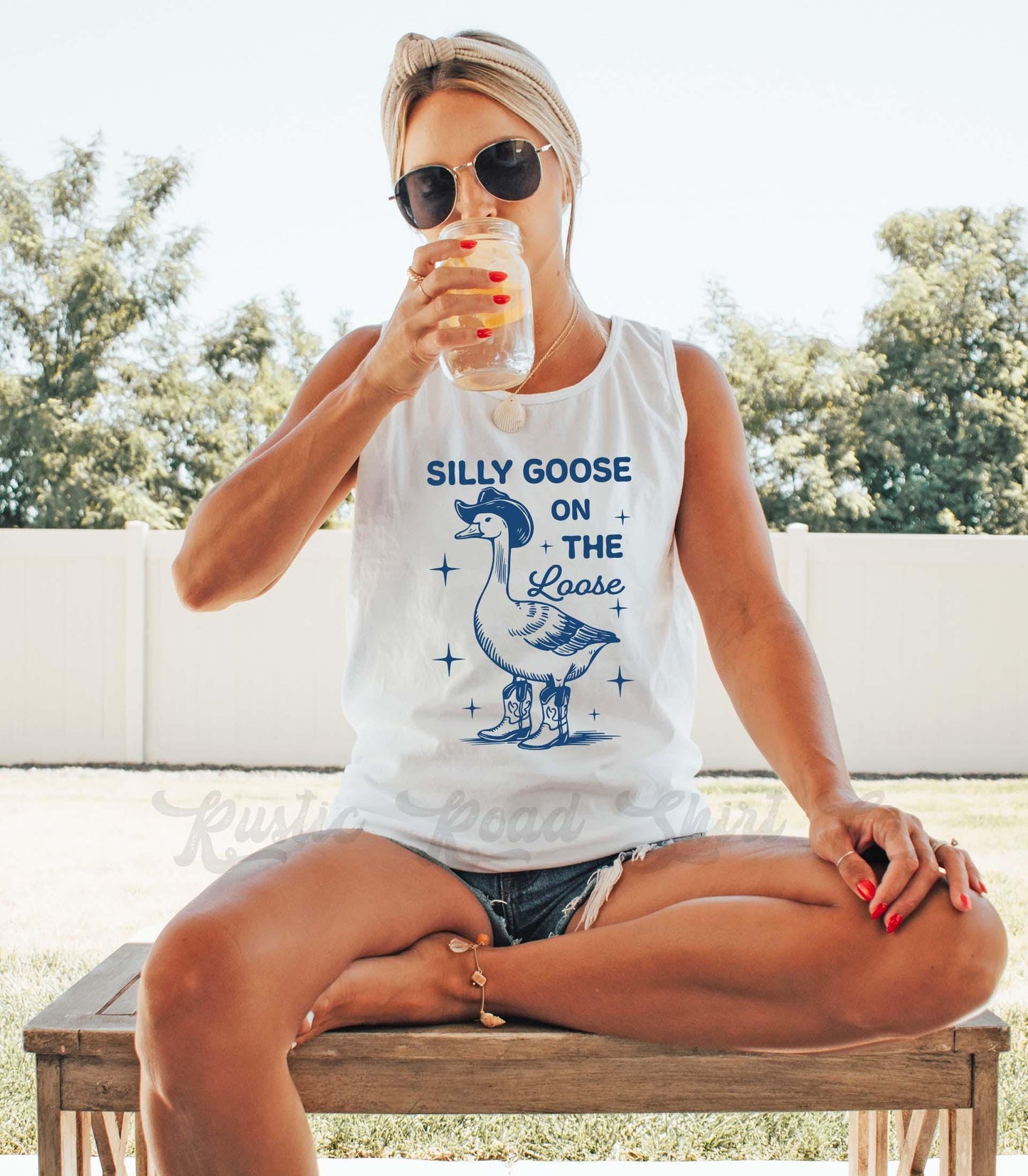 Silly Goose on the Loose Tank Top, Comfort Colors Tank Top, Goose Tank Top, Lake Life Tank, Summer Tank Top, Summer Vibes Tank Top