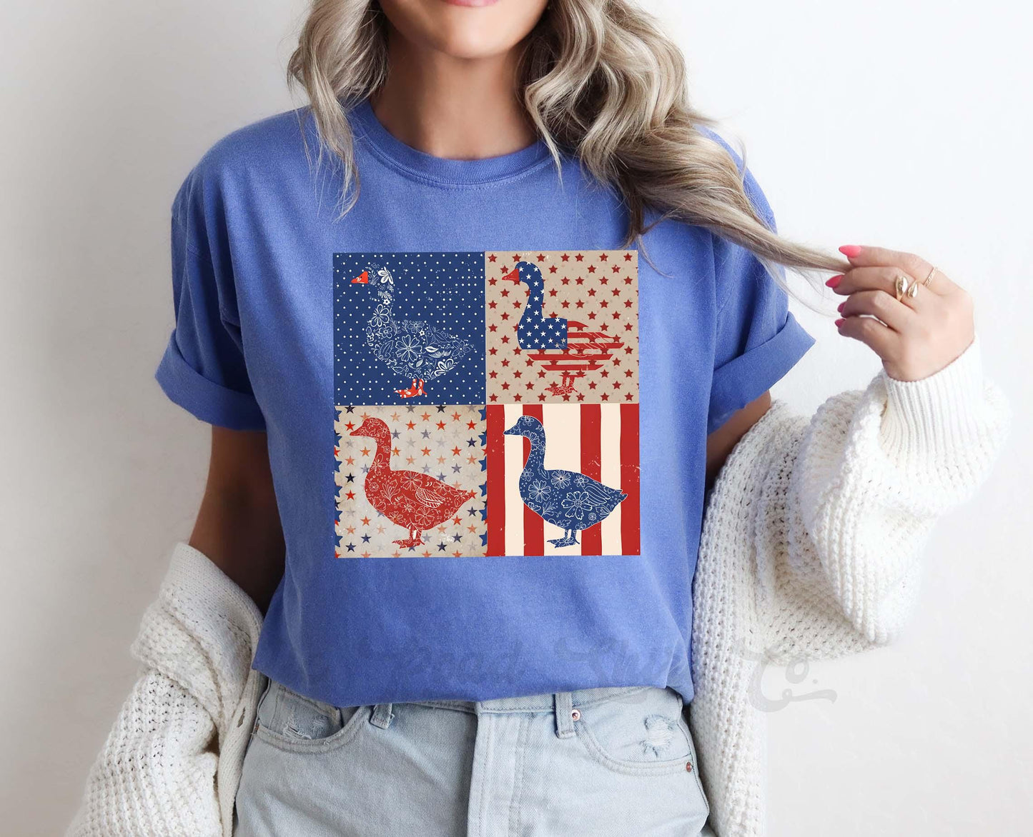4th of July Goose Shirt, Goose Shirt, Memorial Day Shirt, Comfort Colors™ Shirt, 4th of July Shirt,