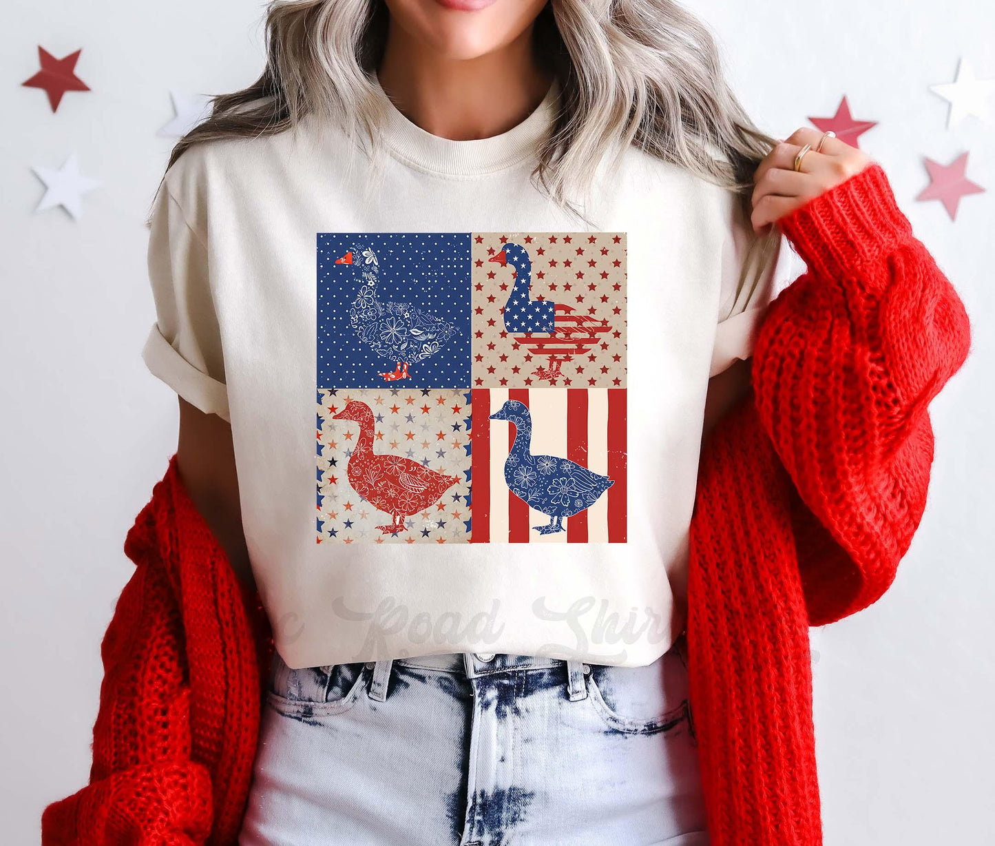 4th of July Goose Shirt, Goose Shirt, Memorial Day Shirt, Comfort Colors™ Shirt, 4th of July Shirt,
