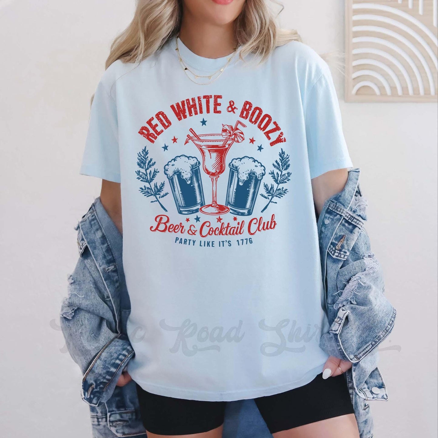 Red White and Boozy Shirt, Fourth of July Shirt, Memorial Day Shirt, Comfort Colors™ Shirt, 4th of July Shirt,