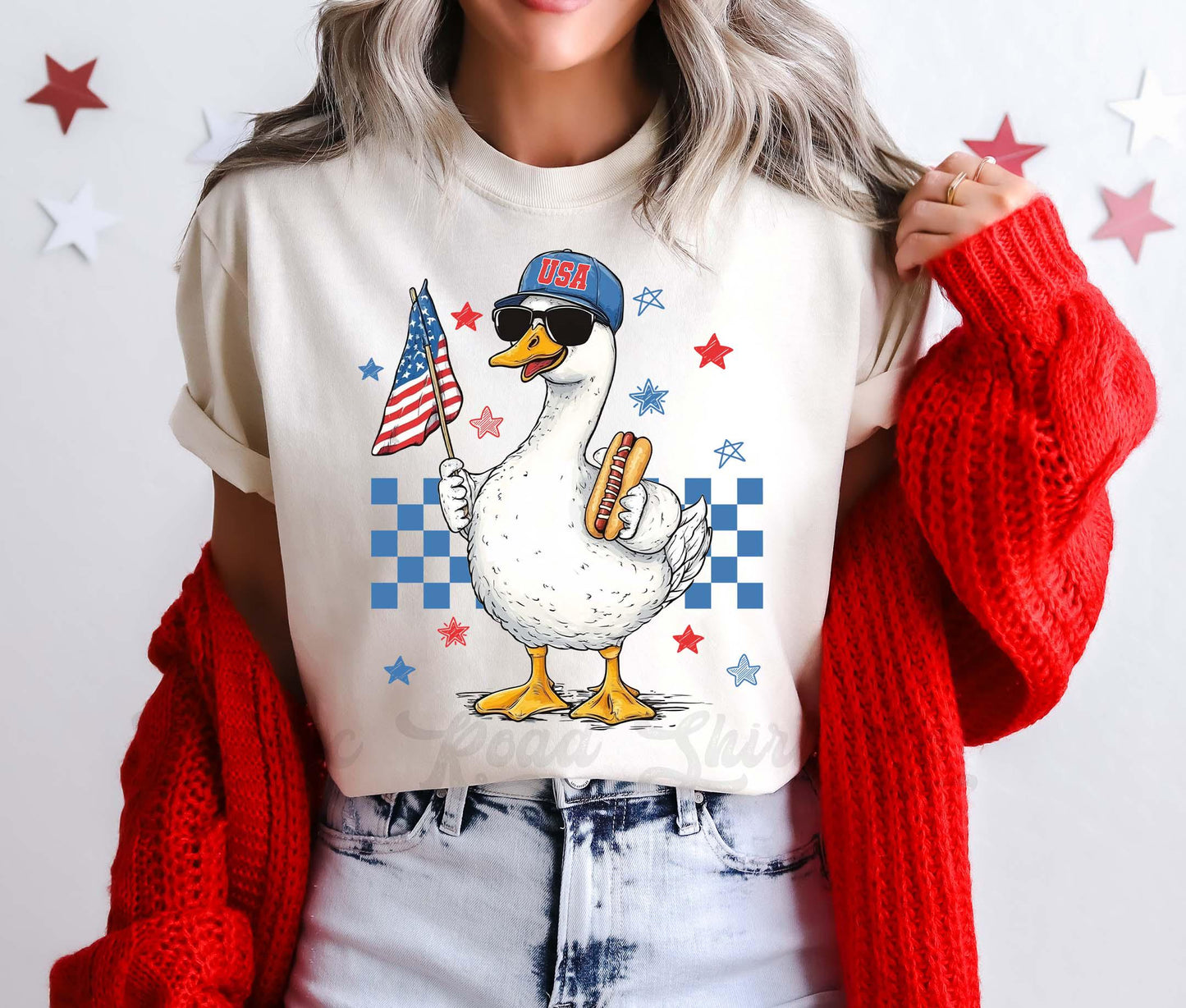 Goose 4th of July Shirt, Fourth of July Shirt, Memorial Day Shirt, Comfort Colors™ Shirt, 4th of July Shirt,