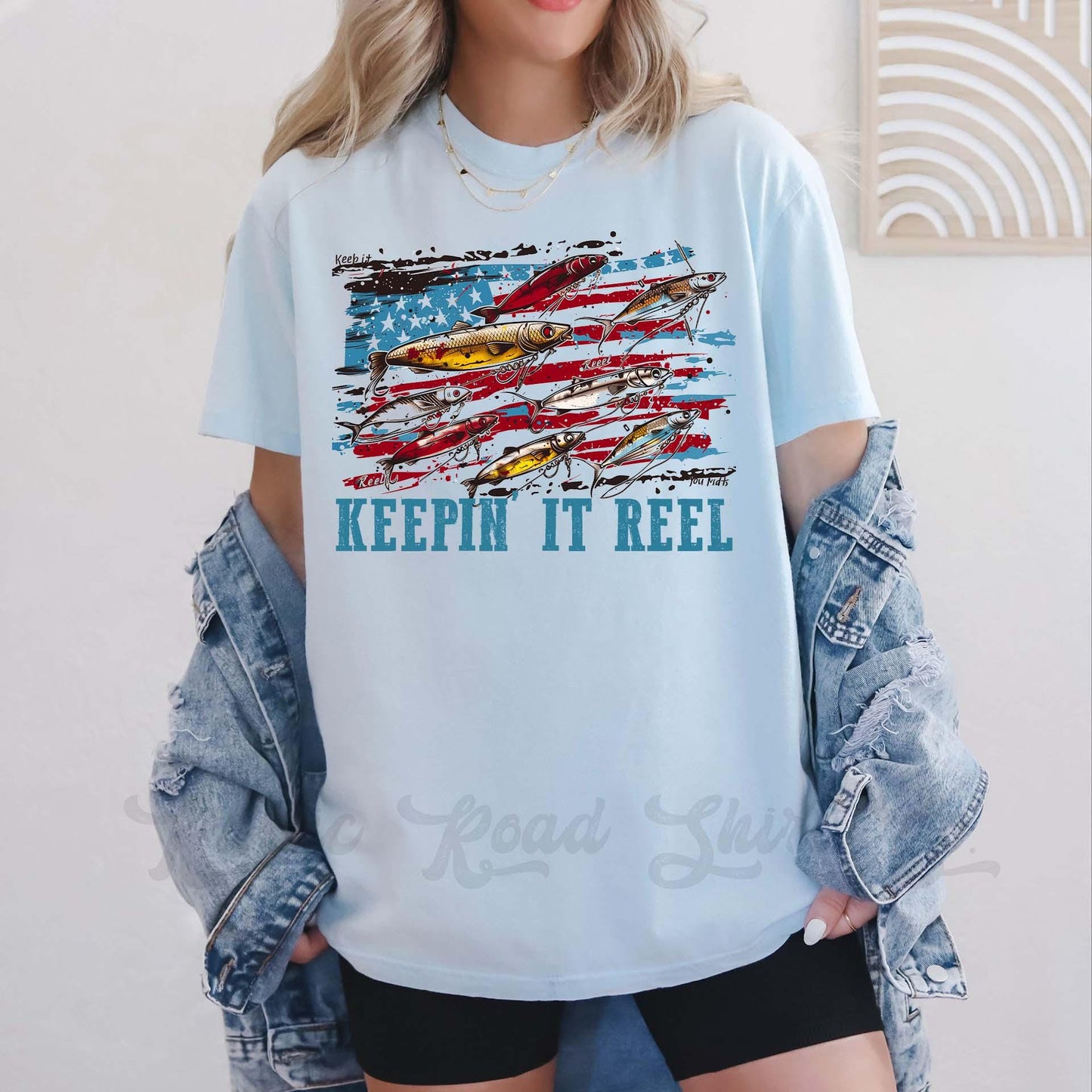 Keepin It Reel Shirt, Fourth of July Shirt, Memorial Day Shirt, Comfort Colors™ Shirt, 4th of July Shirt,