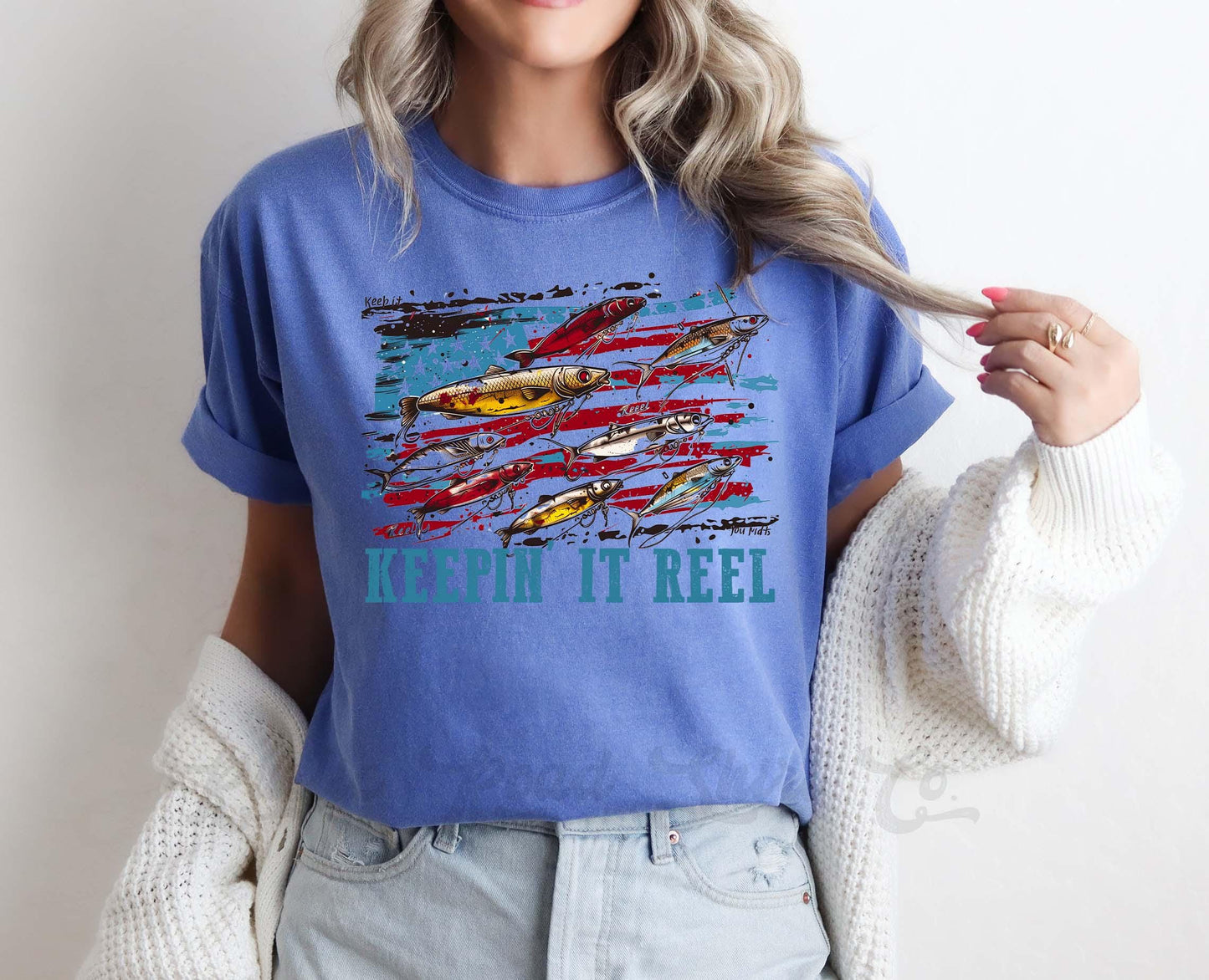 Keepin It Reel Shirt, Fourth of July Shirt, Memorial Day Shirt, Comfort Colors™ Shirt, 4th of July Shirt,