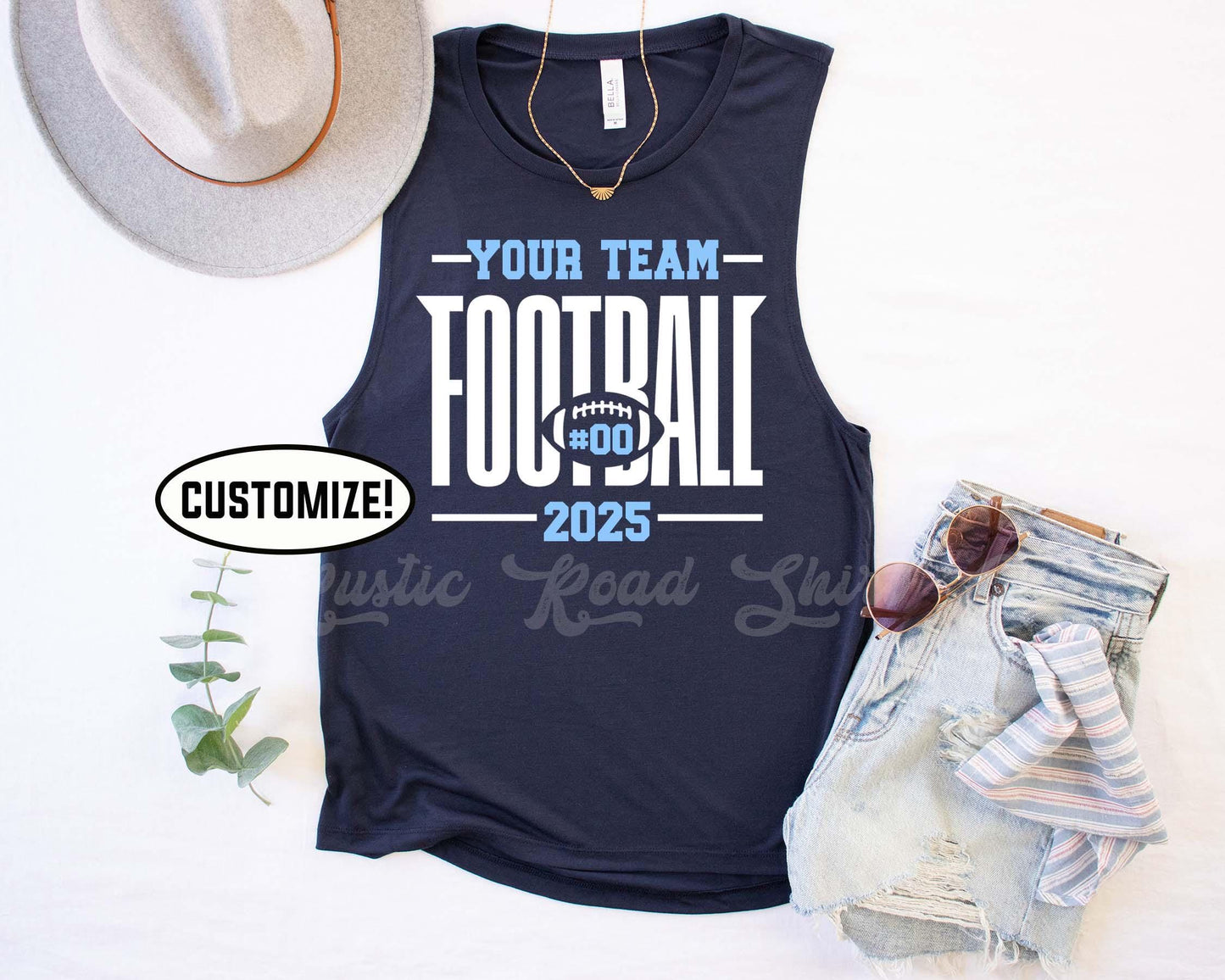 Football Team Tank Top, Football Mom Tank Top, Custom Football Tank,