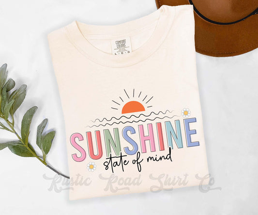 Sunshine State of Mind Shirt, Comfort Colors® Shirt, Country Concert Shirt, Summer Coquette Shirt, Oversized Shirt, Plus Sized Shirt