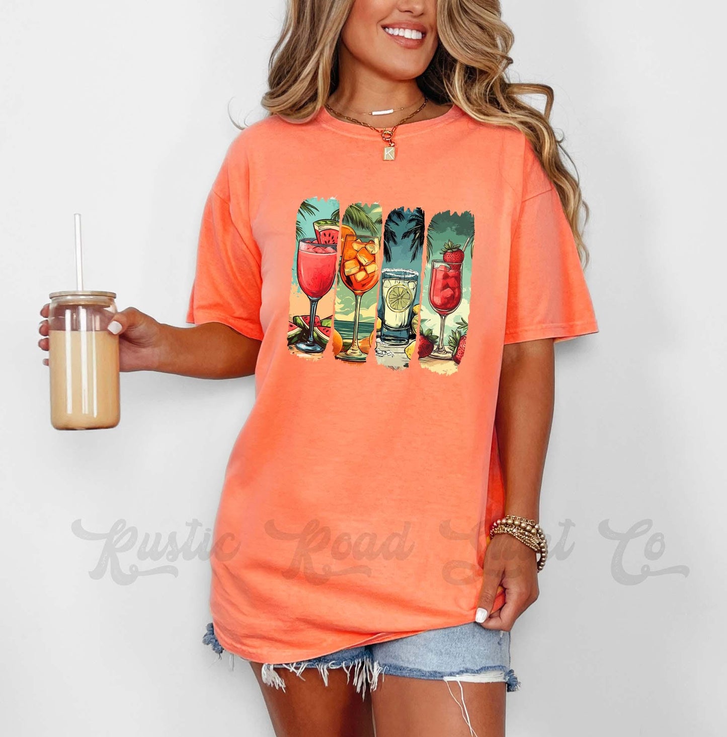 Summer Vibes Shirt, Comfort Colors® Shirt, Summer Vacation Shirt, Summer Coquette Shirt, Oversized Shirt, Plus Sized Shirt