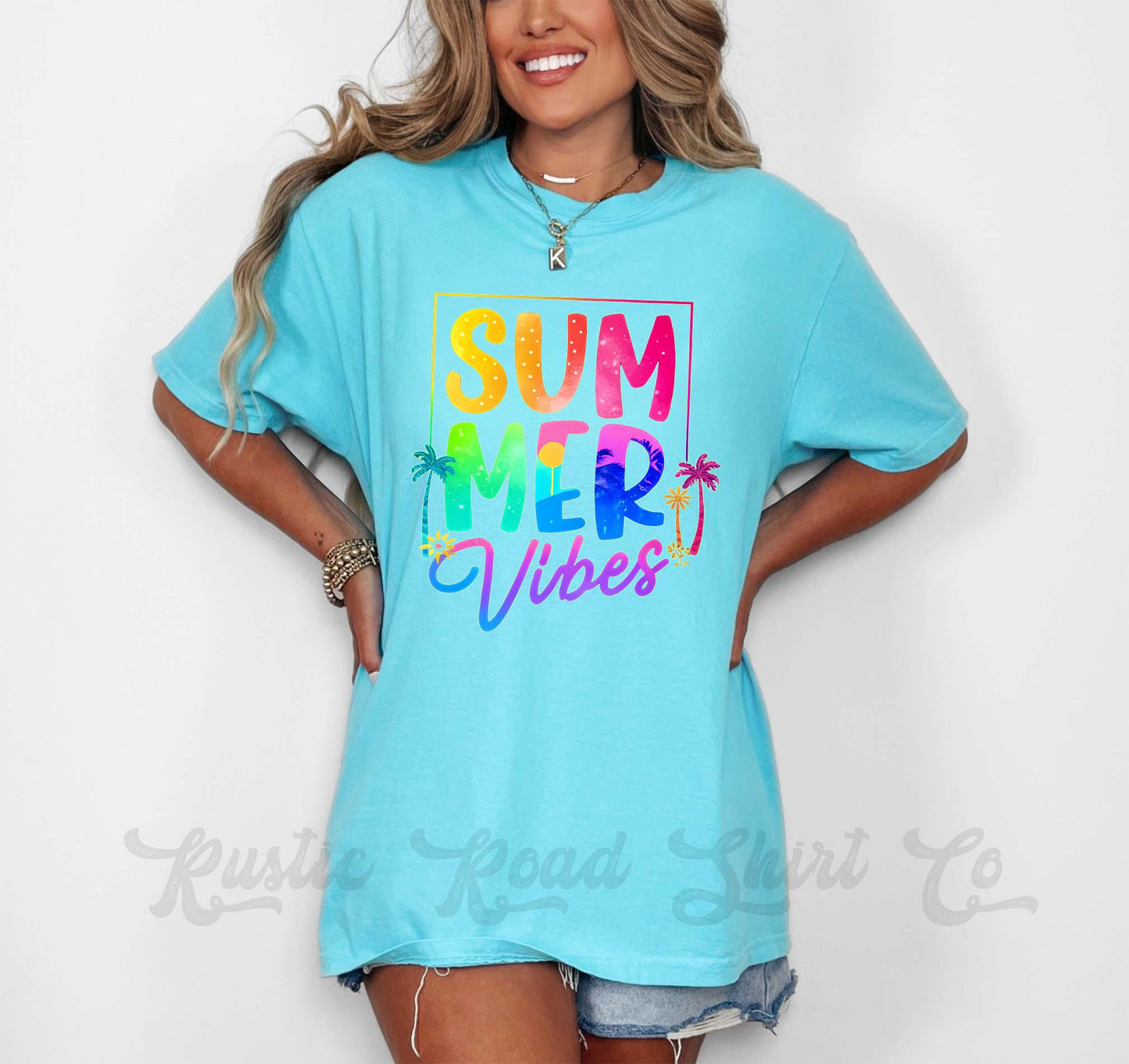 Summer Vibes Shirt, Comfort Colors Shirt, Beach Shirt, Summer Shirt, Oversized Shirt, Plus Sized Shirt