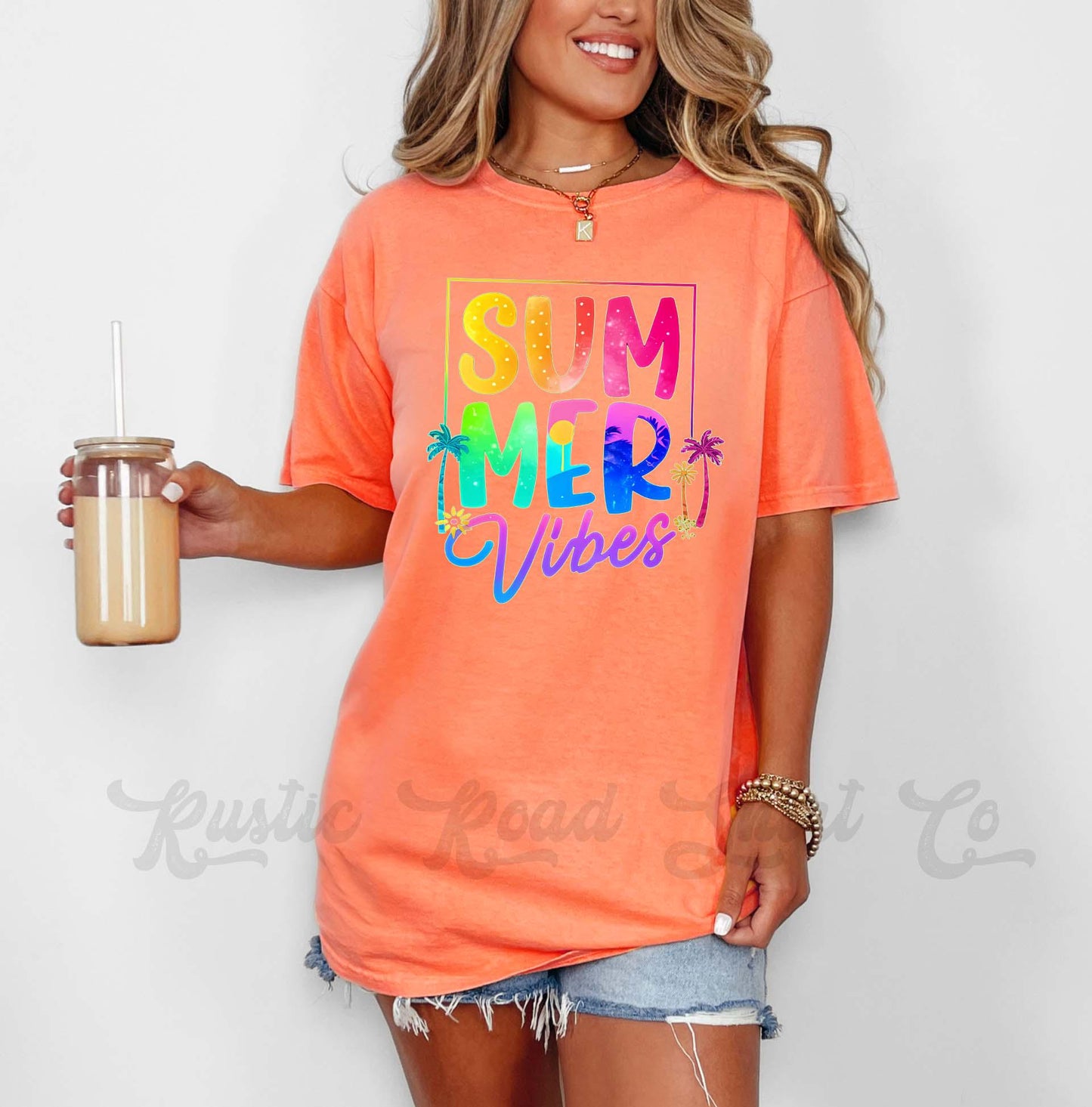 Summer Vibes Shirt, Comfort Colors Shirt, Beach Shirt, Summer Shirt, Oversized Shirt, Plus Sized Shirt