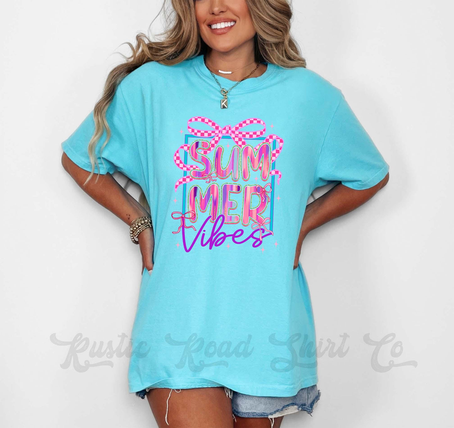 Summer Vibes Shirt, Comfort Colors® Shirt, Preppy Shirt, Summer Shirt, Oversized Shirt, Plus Sized Shirt