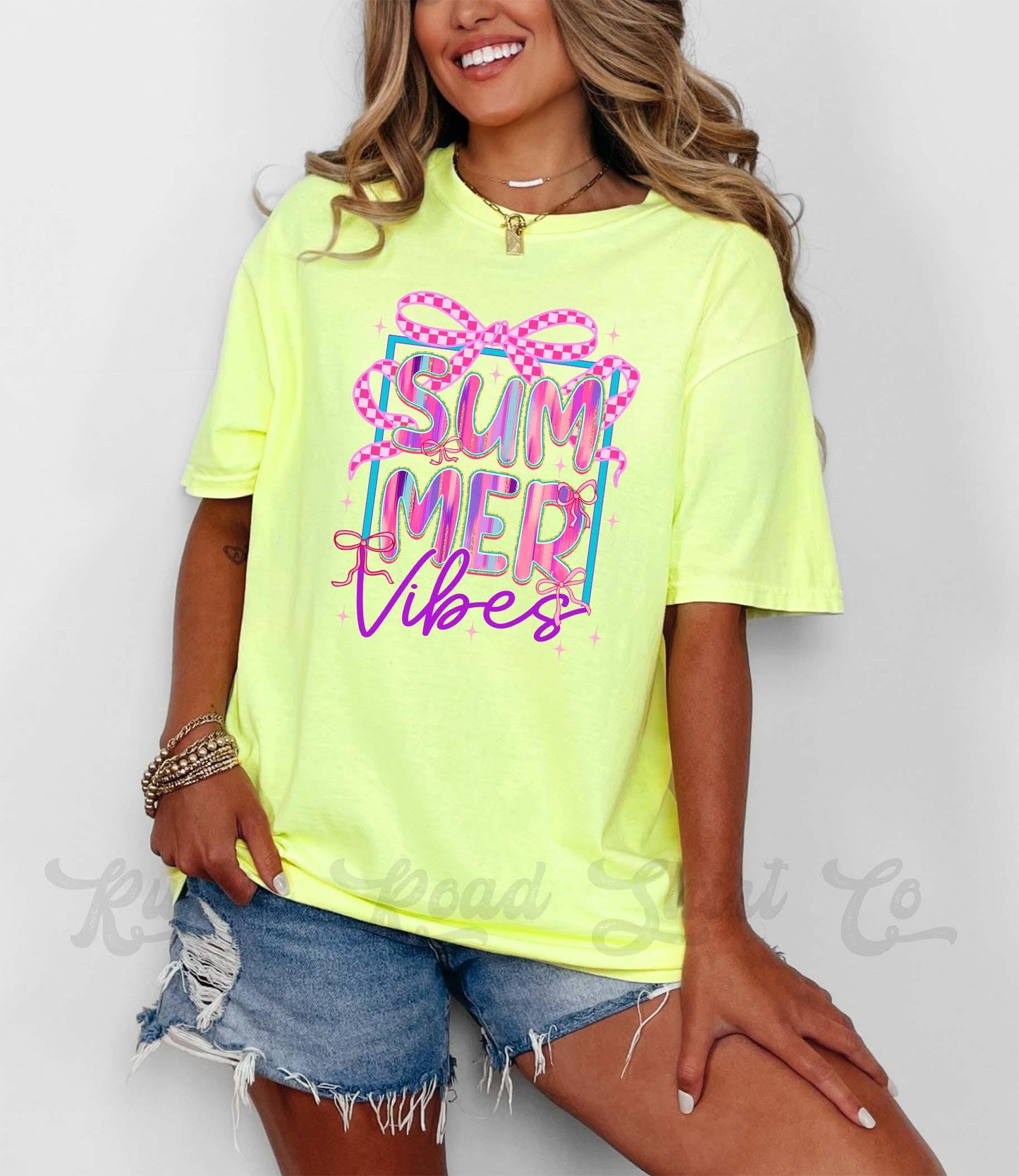 Summer Vibes Shirt, Comfort Colors® Shirt, Preppy Shirt, Summer Shirt, Oversized Shirt, Plus Sized Shirt
